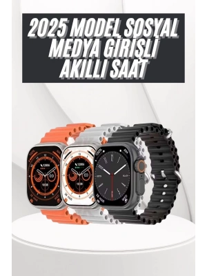 Yeni Nesil Akıllı Saat Uyku ve Sağlık Takibi Titeşimli Sesli Arama Mesaj ve Bildirim Görme