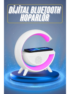 Yeni Nesil Bluetooth Hoparlör Speaker 5.0 Taşınabilir G Şeklinde Powerbankli