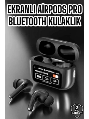 Yeni Nesil Bluetooth Kulaklık Ekranlı Yüksek Ses Kaliteli Uzun Şarj Süreli