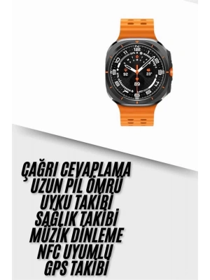 Yeni Nesil Çağrı Cevaplayabilen 47 MM Titreşimli Çok Fonksiyonlu Akıllı Saat