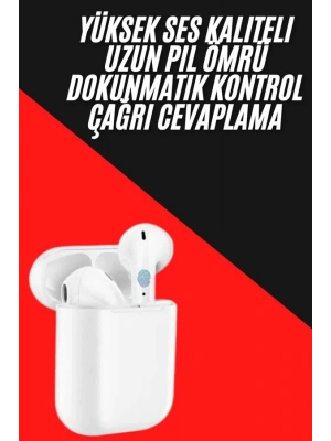 Yeni Nesil Çift Mikrofonlu Dokunmatik Kablosuz Bluetooth Kulaklık