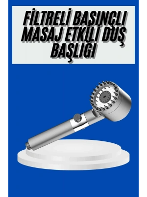 Yeni Nesil Duş Başlığı Paslanmaz Çelik Masaj Etkili Ergonomik Tasarım Su Basınçlı