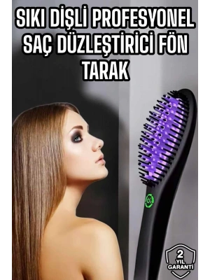 Yeni Nesil Elektrikli Fön Tarak Düzleştirici Isı Ayarlı