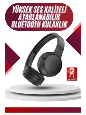Yeni Nesil Kulak Üstü Bluetooth Kulaklık Type-C Girişli Yüksek Ses Kaliteli