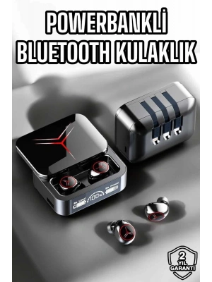 Yeni Nesil Powerbankli Bluetooth Bağlantılı Kablosuz Kulaklık