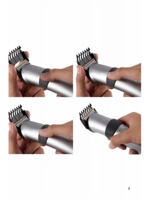 Yeni Nesil Profesyonel Şarjlı Saç Sakal Tıraş Makinesi Ayarlanabilir 4 Taraklı