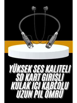 Yeni Nesil Silikonlu Kulak İçi Kablosuz Kesintisiz Bluetooth Kulaklık Kablolu