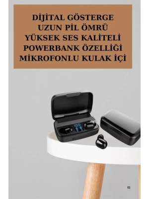 Yeni Nesil TWS Kablosuz Kulaklık Güçlü Batarya Yüksek Kalite Bluetooth 5.0 ANC Özelliği