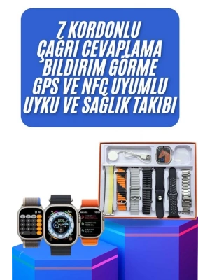 yeni nesil Unısex 7 Kordonlu Çok Fonksiyonlu Nabız Ölçer Uyku ve Sağlık Takibi