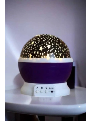 Yıldızlı Gökyüzü Projeksiyon Gece Lambası Hareketli Işık Şovu