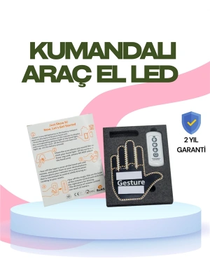 Yüksek Görünürlüklü Otomobil Jest Işığı – 3 Modlu LED Arka Cam Aksesuarı, Pratik ve Eğlenceli