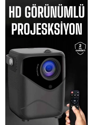 Yüksek HD Görünümlü Taşınabilir Projeksiyon Cihazı