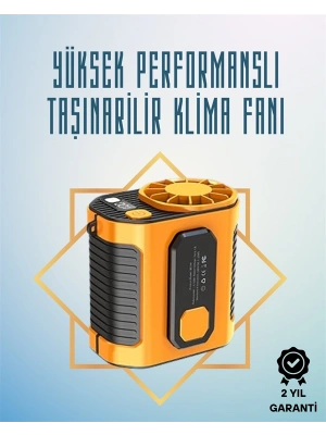 Yüksek Hızlı Mini Klima Fan – 11 m/s Rüzgar Gücü, 100 Hız Ayarı