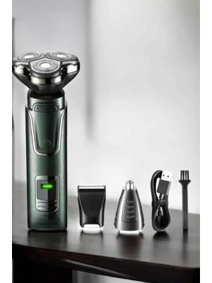 Yüksek Performanslı 3 Başlıklı Profesyonel Tıraş Makinesi