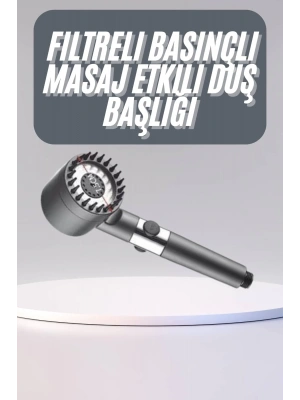 Yüksek Performanslı Masaj Etkili Su Tasarruflu Duş Başlığı Krom Kaplama Uzun Ömürlü