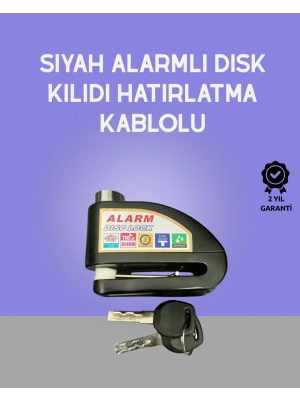 Yüksek Sesli 110dB Çelik Disk Kilidi Su Geçirmez