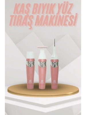 Yüz Kaş ve Tüm Vücut Epilasyon Aleti 3 Başlıklı Hassas Ciltlere Uygun Epilatör