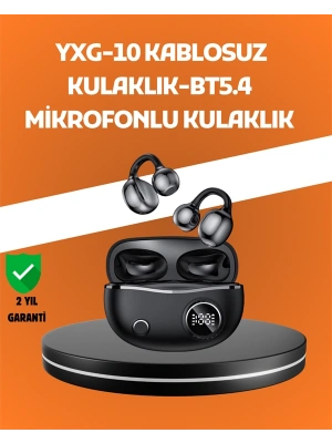 YXG10 Açık Kulak Bluetooth Kulaklık – Klipsli, Güvenli Spor Tasarım, 30 Saat Pil