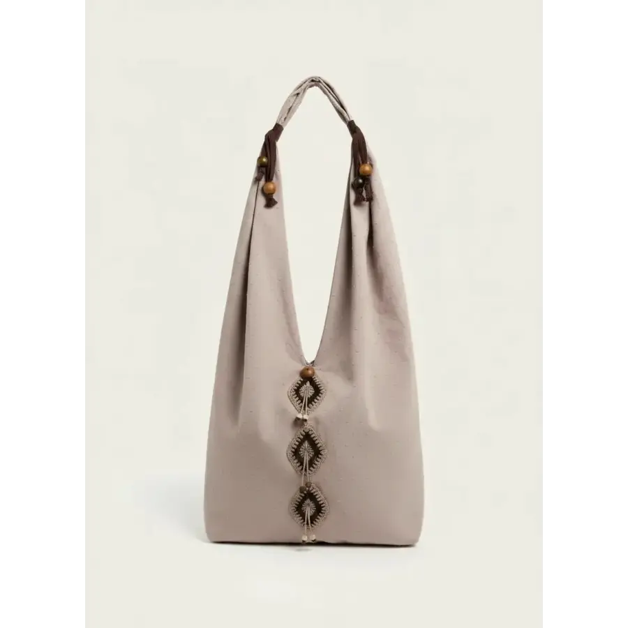 Patterned Lightweight Fabric Shoulder Bag