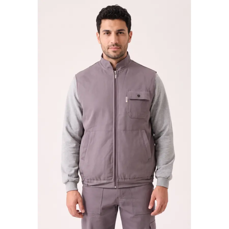 Gabardin Kışlık İş Yeleği - Gri
