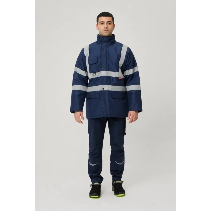 Reflektörlü Parka - Lacivert