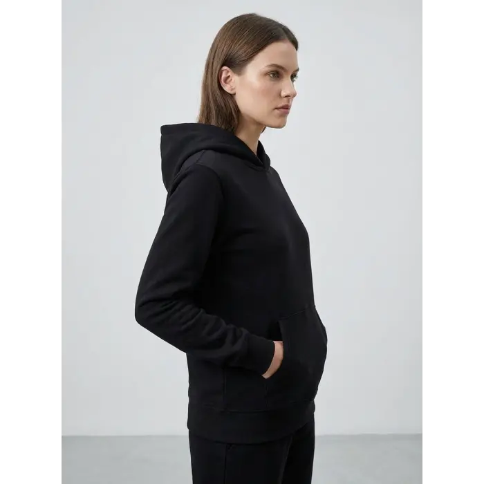 Sanfords Kadın Kapüşonlu Sweatshirt - Siyah
