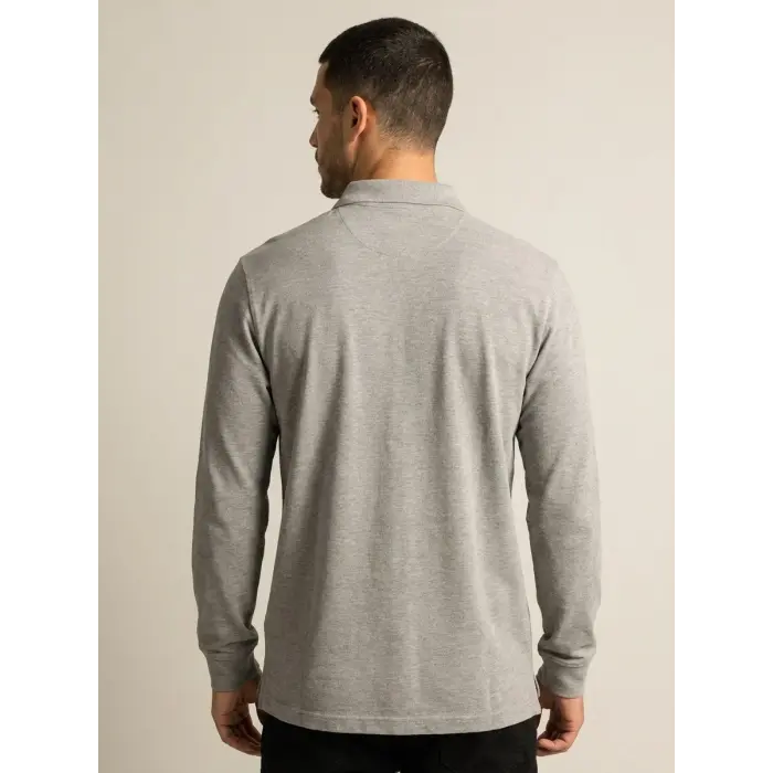 Polo Shirt, 50% Cotton 50% Polyester, Summer - Grey Marl