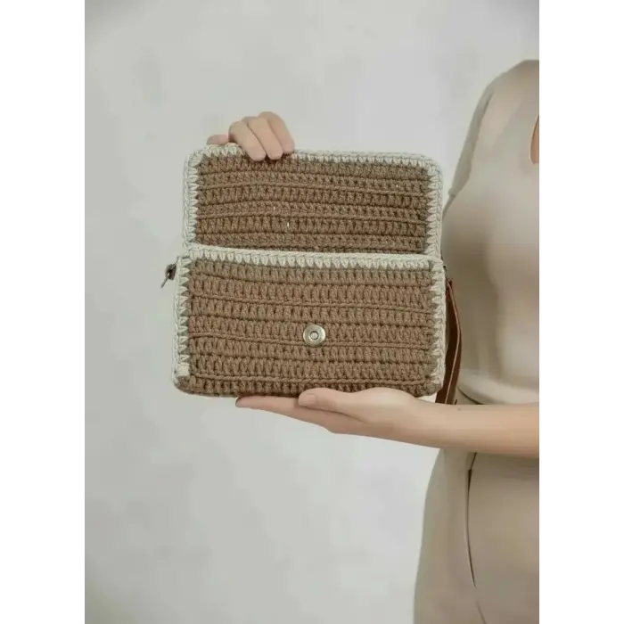 Cotton Cord Clutch Bag