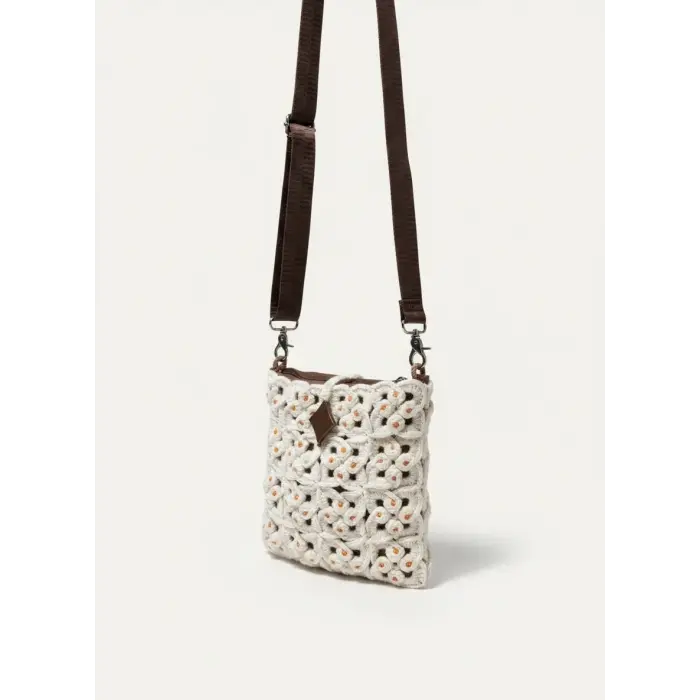 Hand-Knitted Handbag and Shoulder Bag