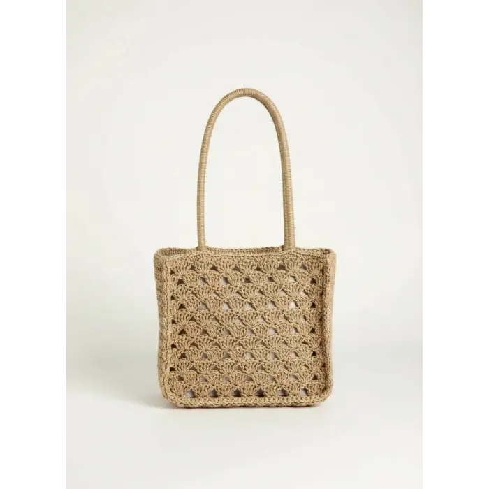 Hand-Knitted Shoulder Bag