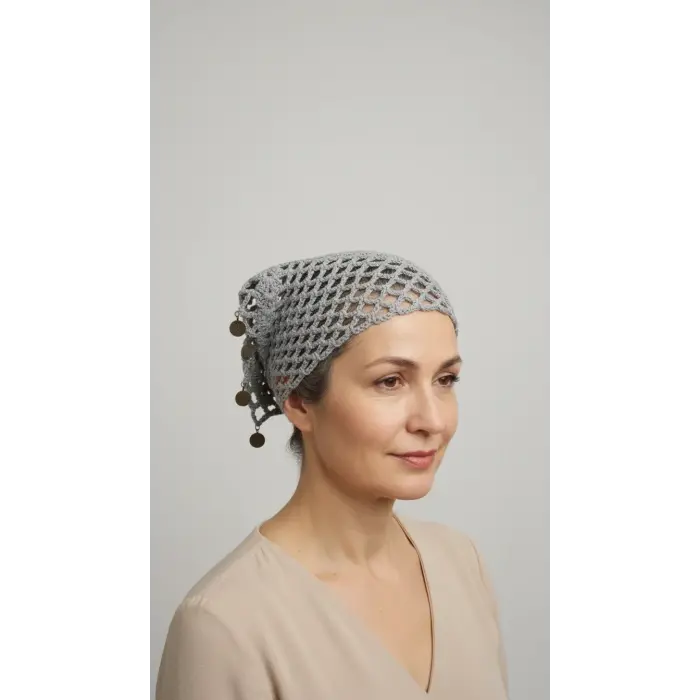 Handmade Mesh Knit Hair Bandana