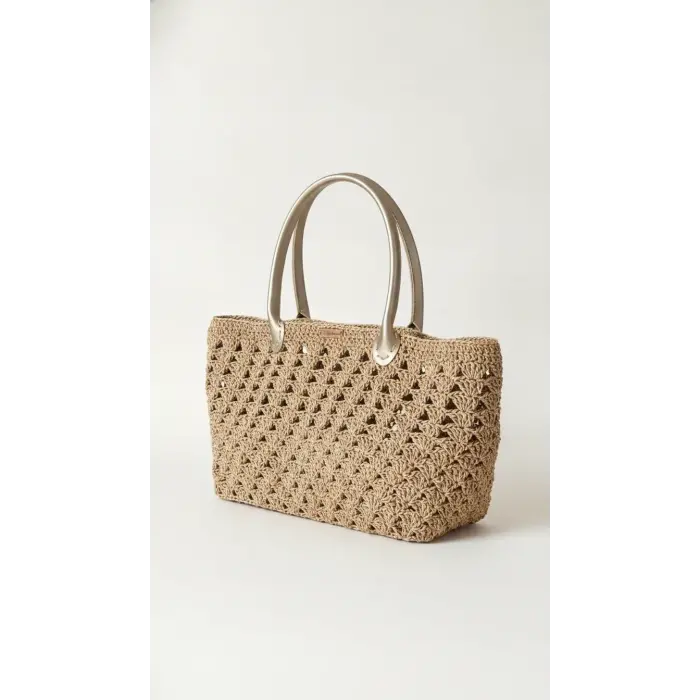 Hand-Knitted Womens Shoulder Bag