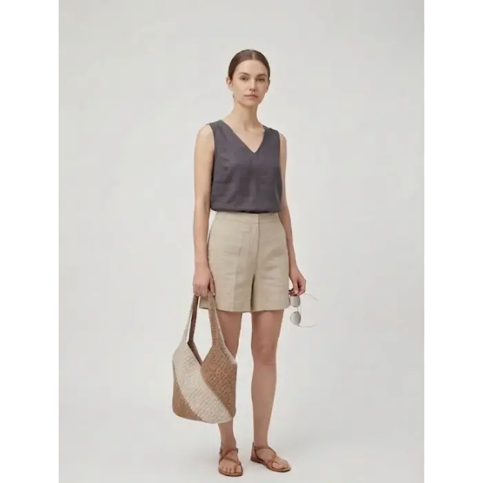 Handmade Two-Tone Shoulder Bag