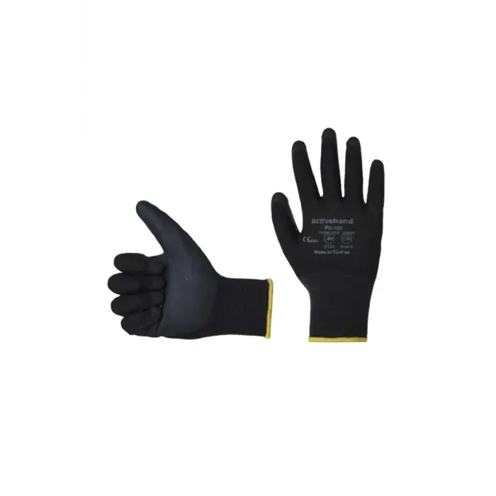 Activehand PU-101 İş Eldiveni - Siyah