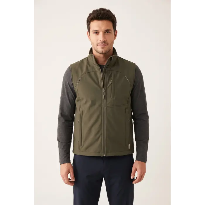 Fiyort FY82 Kenai Softshell Gilet Fleece Lined - Olive Green