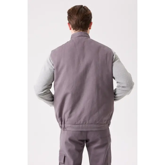 Gabardin Kışlık İş Yeleği - Gri