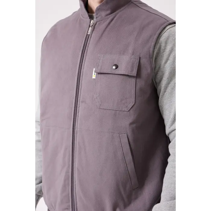 Gabardin Kışlık İş Yeleği - Gri