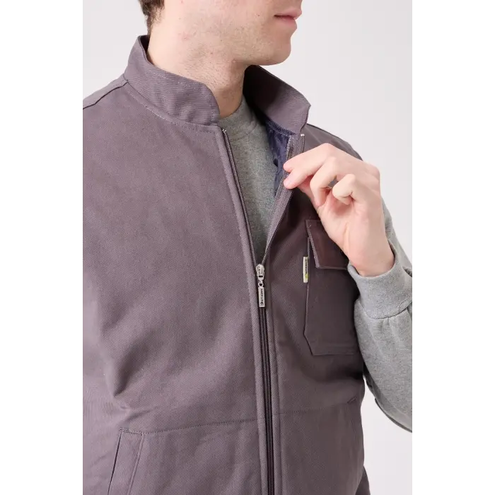 Gabardin Kışlık İş Yeleği - Gri