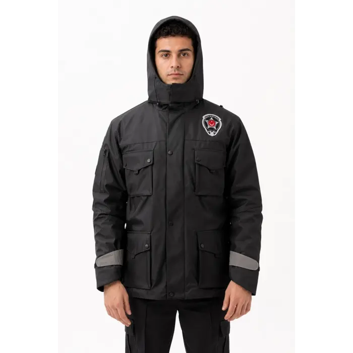 KM Security Work Coat - Smoke Grey