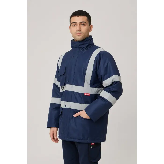 Reflektörlü Parka - Lacivert