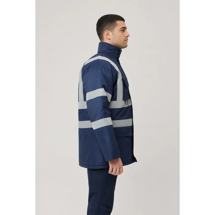 Reflektörlü Parka - Lacivert