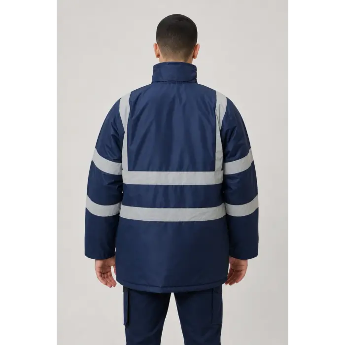Reflektörlü Parka - Lacivert
