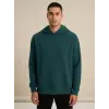 Sanfords Mens Hooded Sweatshirt, 3-Thread Winter - Petrol Blue