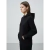 Sanfords Kadın Kapüşonlu Sweatshirt - Siyah