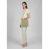 Hand-Knitted Shoulder Bag - Green