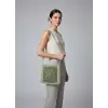 Hand-Knitted Shoulder Bag - Green