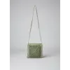 Hand-Knitted Shoulder Bag - Green