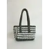Two-Tone T-Shirt Yarn Handbag