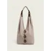 Patterned Lightweight Fabric Shoulder Bag