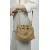Handmade Paper Rope Drawstring Womens Bag